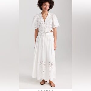 Moonriver white maxi skirt XS